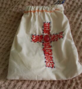 Alms Purse with red cross